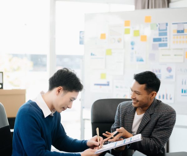 Customers who choose to buy a condominium room and a bank approve a loan for their purchase. Condominium and house loan interest rate from bank concept in office